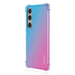 For Sony Xperia 1 VII ENKAY Hat-Prince Gradient Airbag TPU Phone Case(Blue Pink)