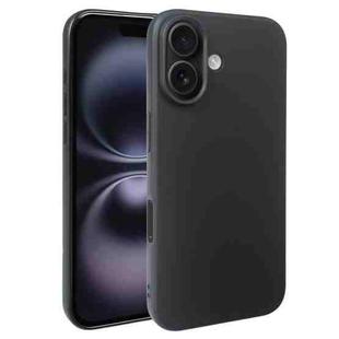 For iPhone 16 Plus RCS Single-sided Frosted TPU Phone Case(Black)