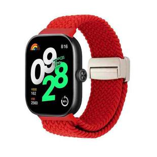 For Redmi Watch 5 / Xiaomi Smart Band 9 Pro Magnetic Buckle Loop Braided Watch Band(Red)