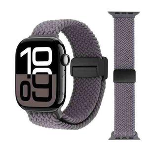 For Apple Watch 42mm / 41mm / 40mm / 38mm Magnetic Buckle Loop Woven Watch Band(Gray)