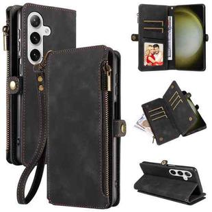 For Samsung Galaxy S24+ 5G Fantasy Multifunctional Zipper Wallet Leather Phone Case(Black)