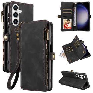 For Samsung Galaxy S23 FE 5G Fantasy Multifunctional Zipper Wallet Leather Phone Case(Black)