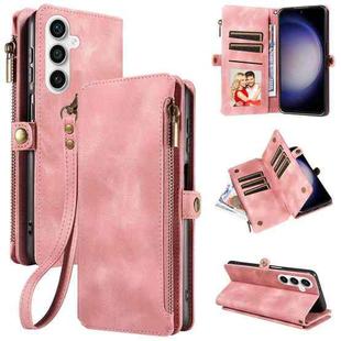 For Samsung Galaxy S23 FE 5G Fantasy Multifunctional Zipper Wallet Leather Phone Case(Pink)