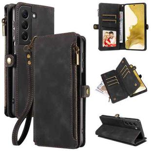 For Samsung Galaxy S22 Ultra 5G Fantasy Multifunctional Zipper Wallet Leather Phone Case(Black)
