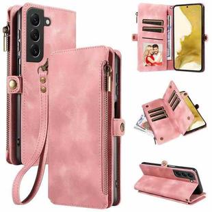 For Samsung Galaxy S22+ 5G Fantasy Multifunctional Zipper Wallet Leather Phone Case(Pink)