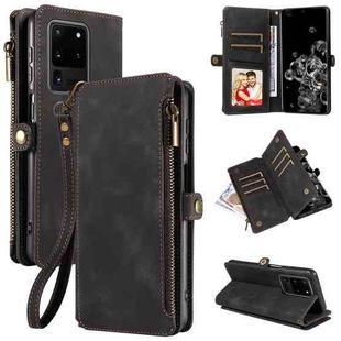 For Samsung Galaxy S20 Ultra Fantasy Multifunctional Zipper Wallet Leather Phone Case(Black)