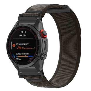 For Gamin 26mm Titanite Quick Release Loop Nylon Watch Band(Black Black+Black)