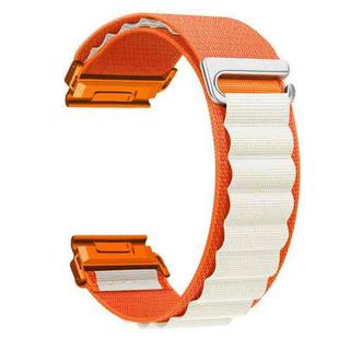 For Gamin 26mm Quick Release Nylon Watch Band(Orange Starlight)