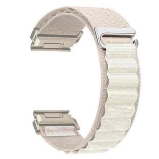 For Gamin 26mm Quick Release Nylon Watch Band(Vintage White)