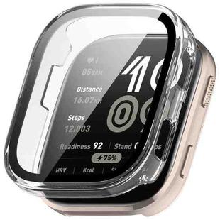 For Amazfit Bip 6 Tempered Film Integrated PC Watch Protective Case(Transparent)