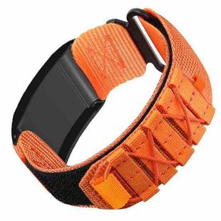 For WHOOP 4.0 Nylon Hook and Loop Fastener Watch Band(Orange)