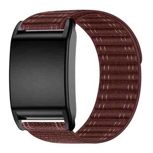 For WHOOP 4.0 Nylon Loop Watch Band(Burgundy)