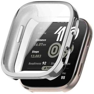 For Amazfit Bip 6 Electroplated TPU Full Coverage Watch Protective Case(Silver)