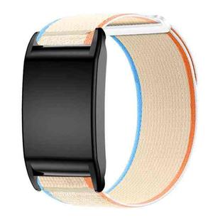 For WHOOP 4.0 Nylon Loop Watch Band(Milk White)