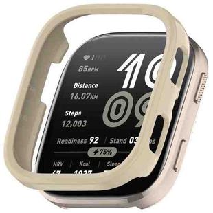 For Amazfit Bip 6 Half Coverage Hollow PC Watch Protective Case(Glossy Ivory White)