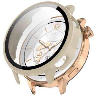 For OPPO Watch X2 Mini Tempered Film Integrated PC Watch Protective Case(Ivory White)