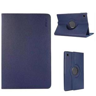 For Samsung Galaxy Tab A9+ 11.0 ENKAY 360 Degree Rotation Litchi Leather Smart Tablet Case(Dark Blue)
