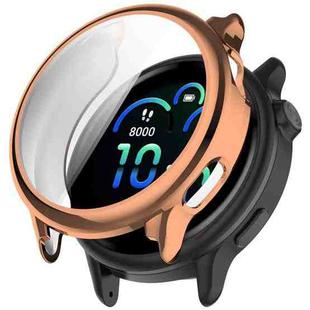 For Garmin Vivoactive 6 Electroplated TPU Full Coverage Watch Protective Case(Rose Gold)