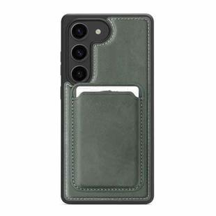 For Samsung Galaxy S23 5G Pindun MagSafe Card Slot Leather Back Phone case(Green)