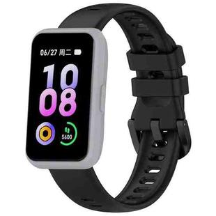 For Keep Band B5  / B4 / B4 Lite Colorful Quick Release Buckle Silicone Watch Band(Black)