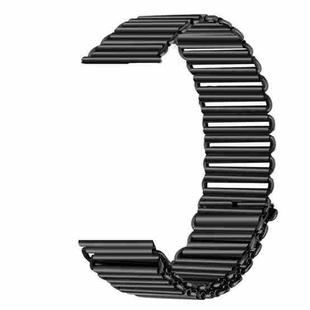 20mm Loop Slingshot Buckle Stainless Steel Watch Band(Black)