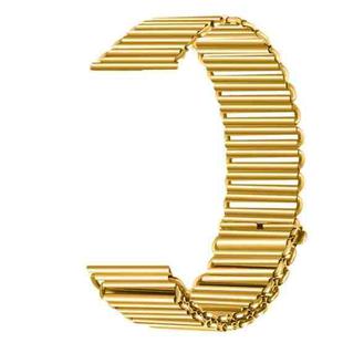 20mm Loop Slingshot Buckle Stainless Steel Watch Band(Gold)