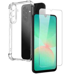 For Samsung Galaxy A26 5G NORTHJO 2 in 1 TPU Airbag Shockproof Phone Case with Screen Film(Clear)