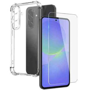 For Samsung Galaxy A36 5G NORTHJO 2 in 1 TPU Airbag Shockproof Phone Case with Screen Film(Clear)