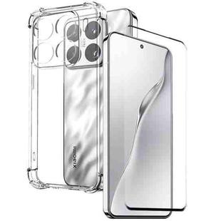 For Xiaomi 15 Pro 5G NORTHJO 2 in 1 TPU Airbag Shockproof Phone Case with Screen Film(Clear)