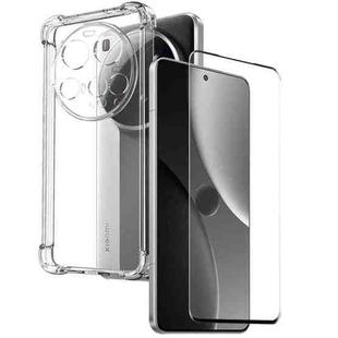 For Xiaomi 15 Ultra 5G NORTHJO 2 in 1 TPU Airbag Shockproof Phone Case with Screen Film(Clear)