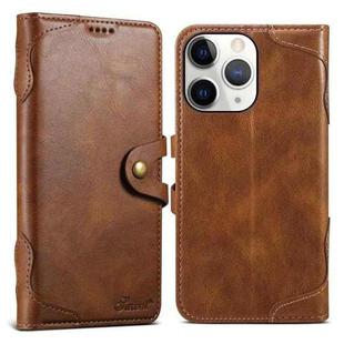 For iPhone 11 Pro Max Suteni Q-03 Oil Wax Magnetic Clasp Leather Phone Case(Brown)