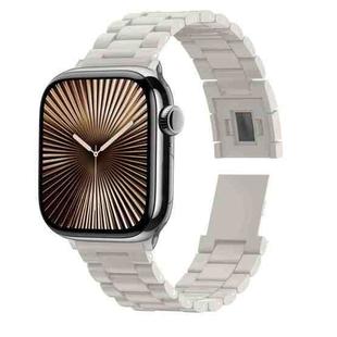 For Apple Watch 42mm / 41mm / 40mm / 38mm Candy Three-bead Magnetic Buckle PC Watch Band(Starlight Color)