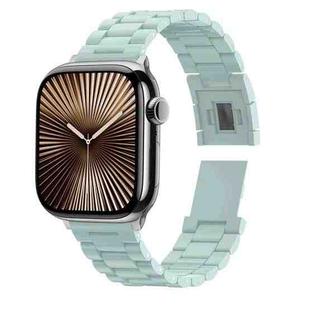 For Apple Watch 46mm / 49mm / 45mm / 44mm Candy Three-bead Magnetic Buckle PC Watch Band(Light Green)