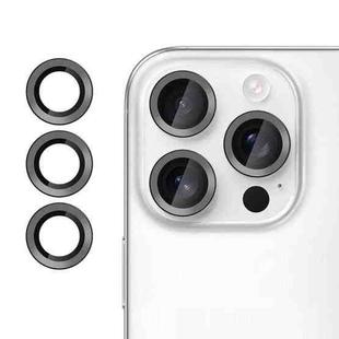 For iPhone 16 Pro Klebol No Flicker Ultra-Thin Individual Camera Lens Tempered Glass Film(Black)
