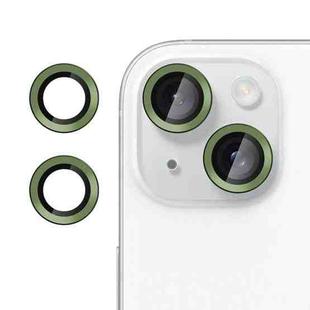 For iPhone 15 Kalebol No Flicker Ultra-Thin Individual Camera Lens Tempered Glass Film(Cangling Green)