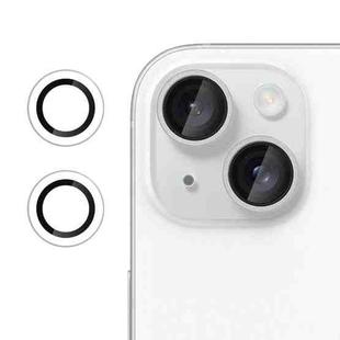 For iPhone 15 Kalebol No Flicker Ultra-Thin Individual Camera Lens Tempered Glass Film(Transparent)