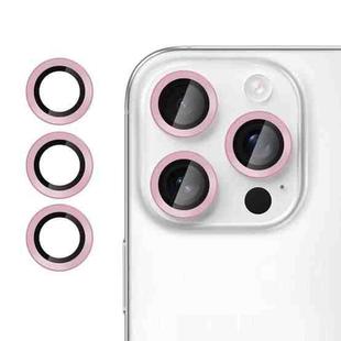 For iPhone 14 Pro Max Kalebol No Flicker Ultra-Thin Individual Camera Lens Tempered Glass Film(Pink)
