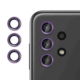 For Samsung Galaxy A13 Kalebol No Flicker Ultra-Thin Individual Camera Lens Tempered Glass Film(Purple)