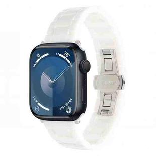 For Apple Watch 42mm / 41mm / 40mm / 38mm Tank Grain Ceramics Watch Band(White)