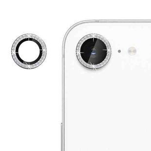 For iPhone 16e Klebol Individual Camera Lens Diamond Ring Protector(Silver)