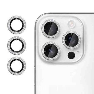 For iPhone 13 Pro Max Klebol Individual Camera Lens Diamond Ring Protector(Silver)