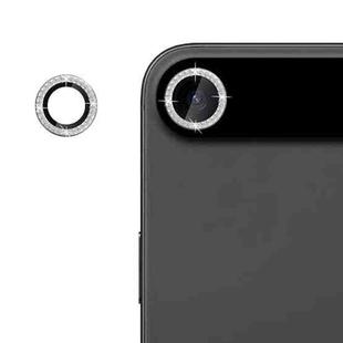 For iPhone 17 Air Kalebol Individual Camera Lens Diamond Ring Protector(Silver)