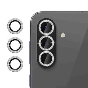 For Samsung Galaxy A36 5G Klebol Individual Camera Lens Diamond Ring Protector(Silver)