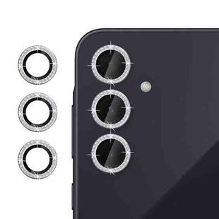 For Samsung Galaxy A55 5G Klebol Individual Camera Lens Diamond Ring Protector(Silver)