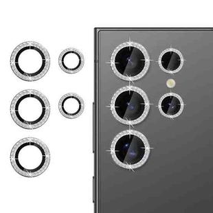 For Samsung Galaxy S24 Ultra 5G Klebol Individual Camera Lens Diamond Ring Protector(Silver)