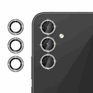 For Samsung Galaxy A05s Klebol Individual Camera Lens Diamond Ring Protector(Black)
