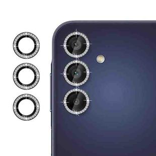 For Samsung Galaxy A25 5G Klebol Individual Camera Lens Diamond Ring Protector(Black)