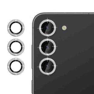 For Samsung Galaxy S23+ 5G Klebol Individual Camera Lens Diamond Ring Protector(Silver)
