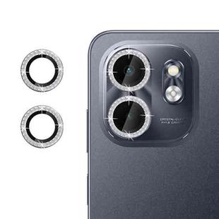 For Infinix Smart 9 Klebol Individual Camera Lens Diamond Ring Protector(Silver)