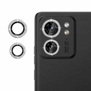 For Motorola Edge 40 5G Klebol Individual Camera Lens Diamond Ring Protector(Silver)